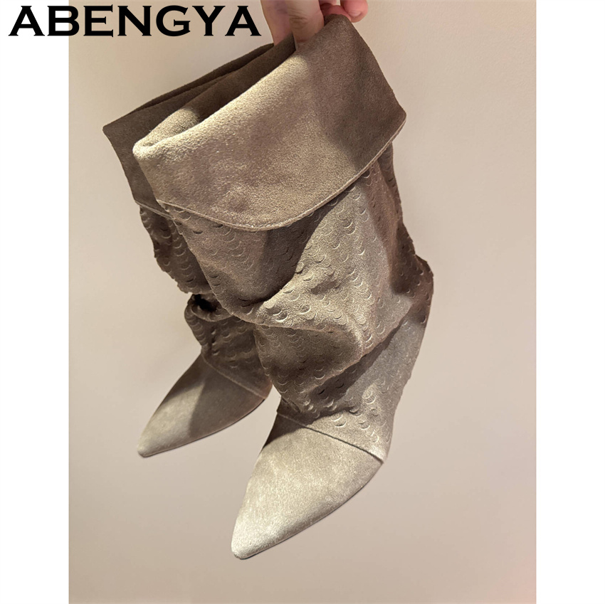 Women's Mid Calf Short Boots 2 - đánh giá và giá Ethnic Fashion Women