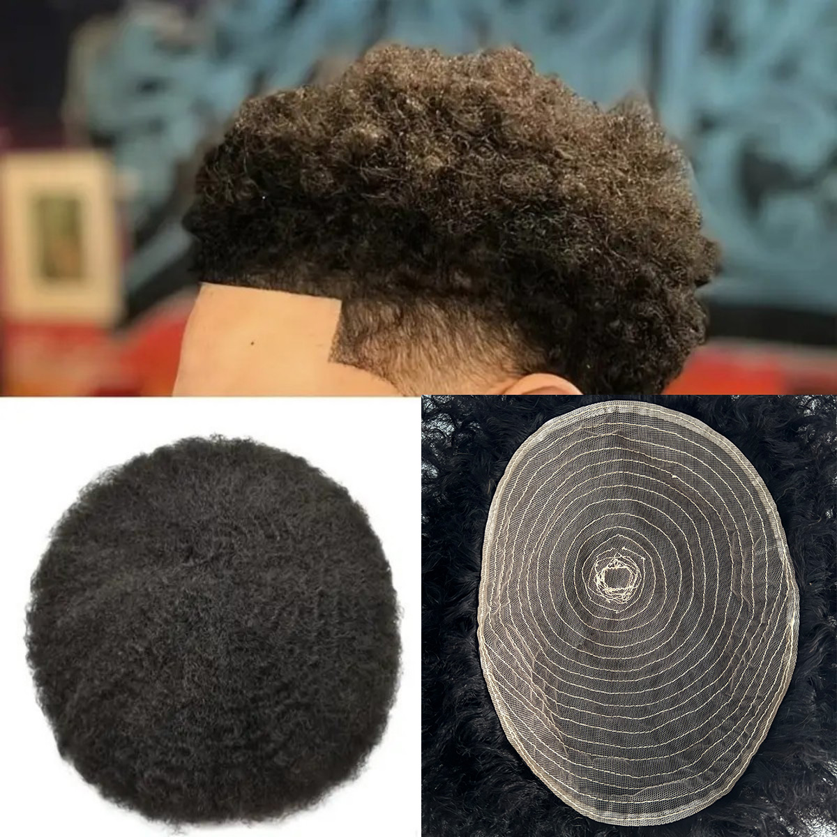 Afro Style Hair Toupee for Men - đánh giá và giá Ethnic Fashion India