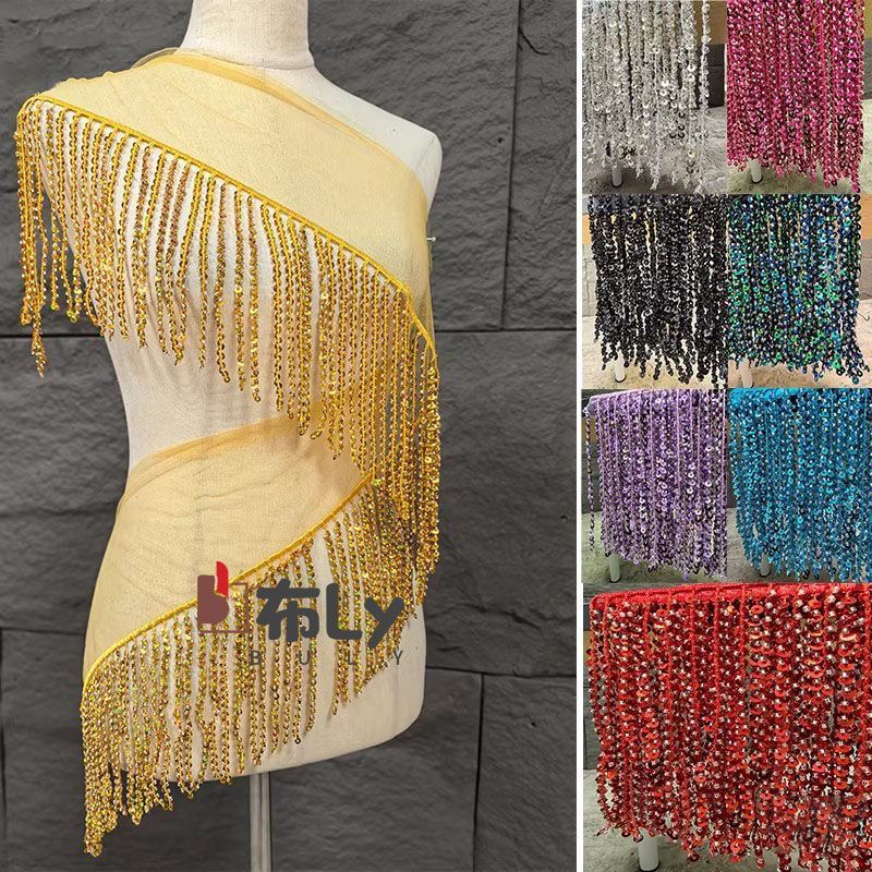 15cm Beaded Sequin Tassel Frin - đánh giá và giá Ethnic Fashion Design